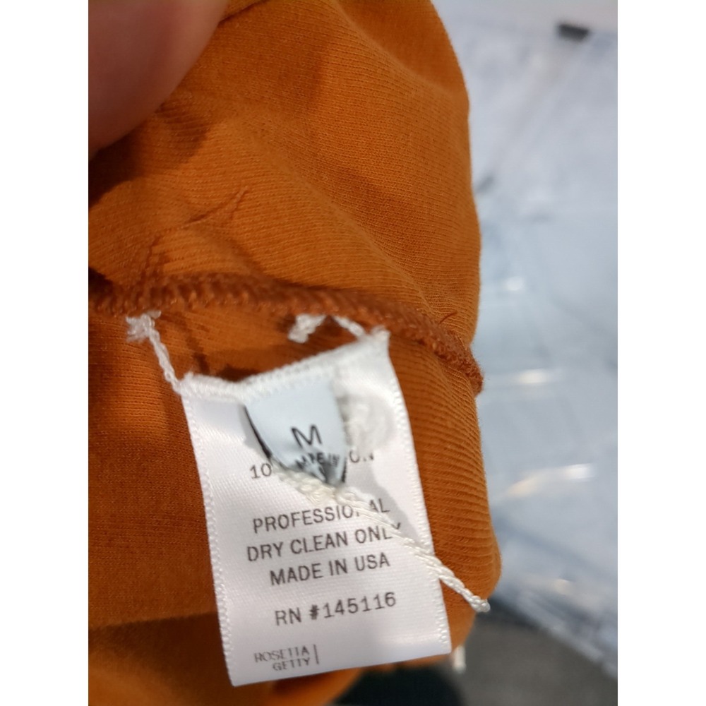 NWT Rosetta Getty Womens Sz M Fitted Wo Long Sleeve 3 Button Collared Polo Shirt - Picture 14 of 14